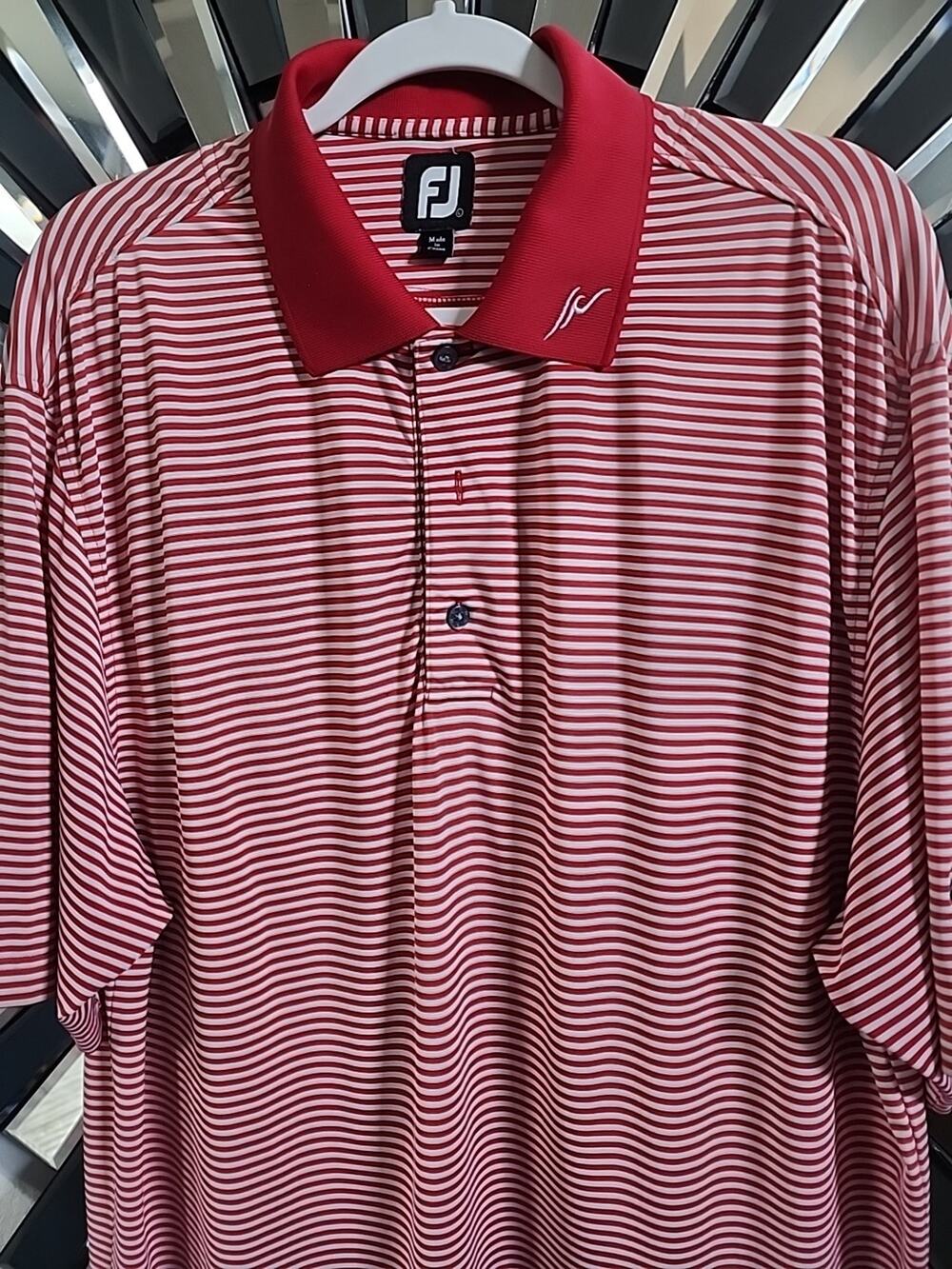 Foot joy, polo red straight, extra large.\nShirt